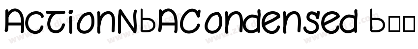 ActionNBACondensed B字体转换